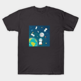 Penguin in space T-Shirt